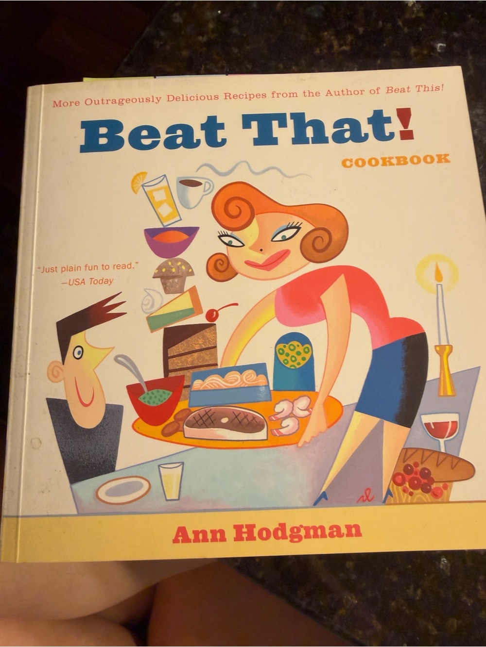 Beat That! Cookbook - Colorful Illustrated Cover (White/Multicolor)